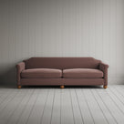 Front view of Dolittle 4 seater Sofa in Intelligent Velvet Dusky Pink