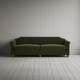 Front view of Dolittle 4 seater Sofa in Intelligent Velvet Juniper