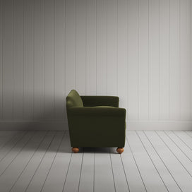 Side profile of Dolittle 4 seater Sofa in Intelligent Velvet Juniper