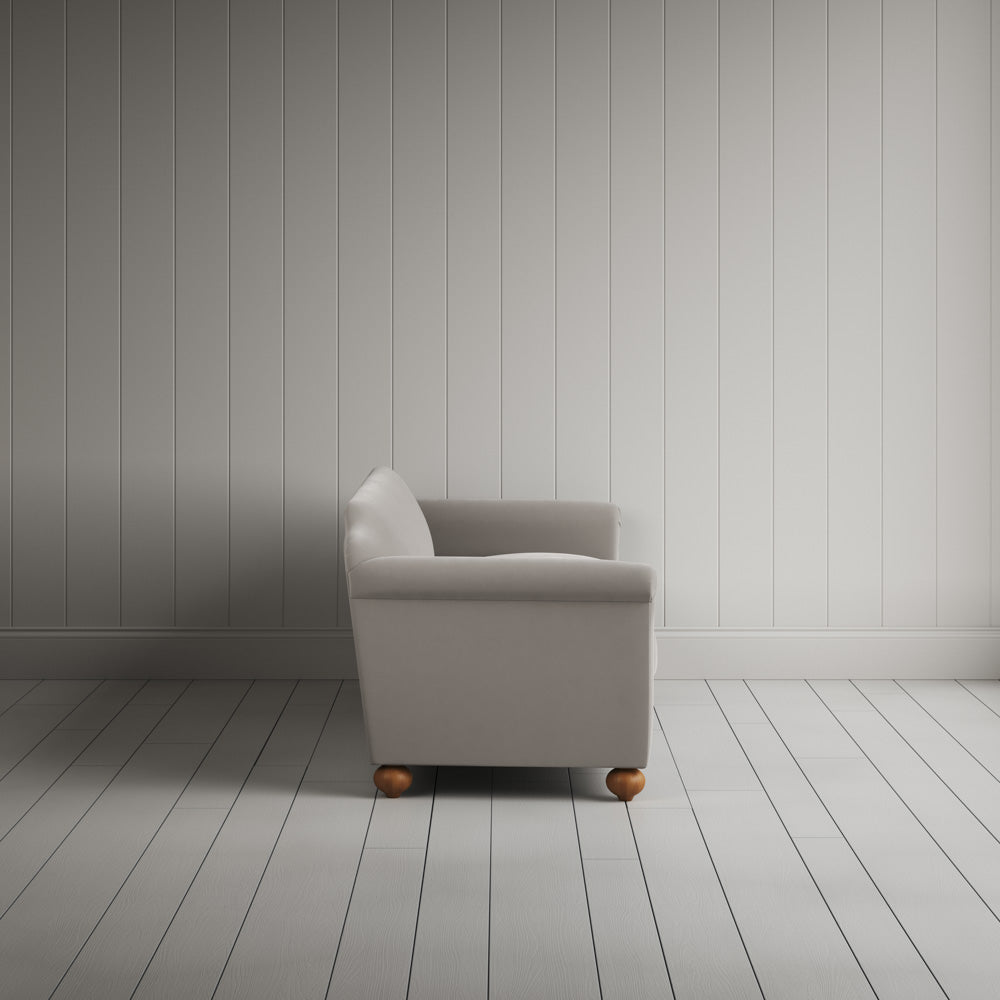  Side profile of Dolittle 4 seater Sofa in Intelligent Velvet Moonstone 