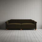Front View of Dolittle 4 seater Sofa in Intelligent Velvet Seaweed