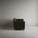 Side Profile of Dolittle 4 seater Sofa in Intelligent Velvet Seaweed