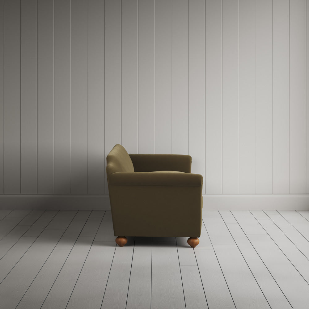 Side View of Dolittle 4 seater Sofa in Intelligent Velvet Sepia