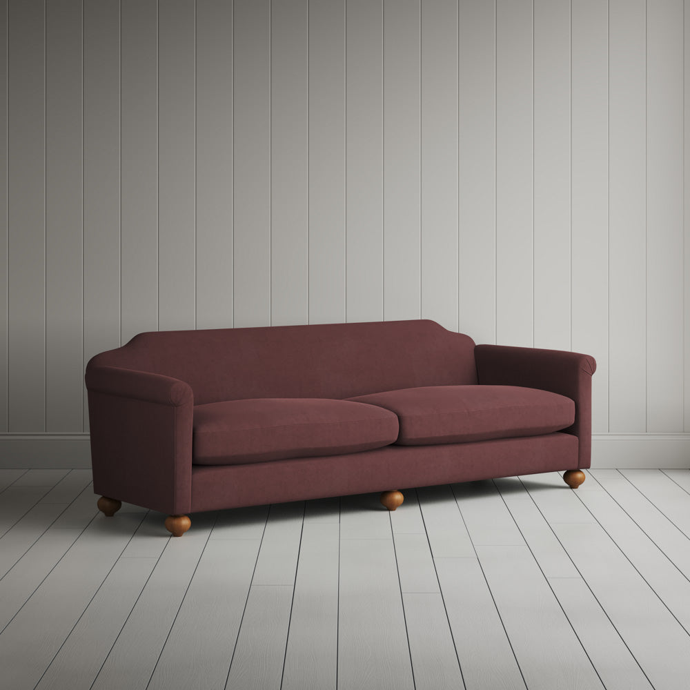  Dolittle 4 seater Sofa in Laidback Linen Damson 