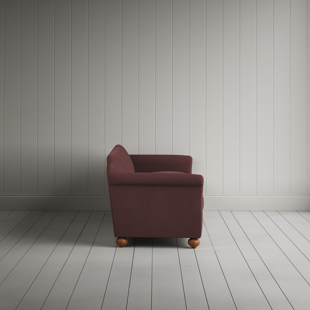  Side Profile of Dolittle 4 seater Sofa in Laidback Linen Damson 