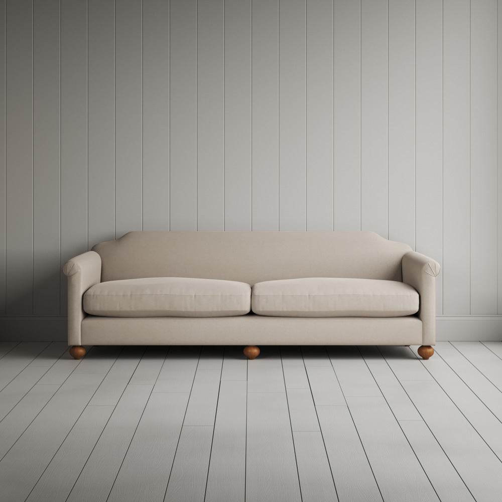  Dolittle 4 seater sofa in Laidback Linen Dove full front view 