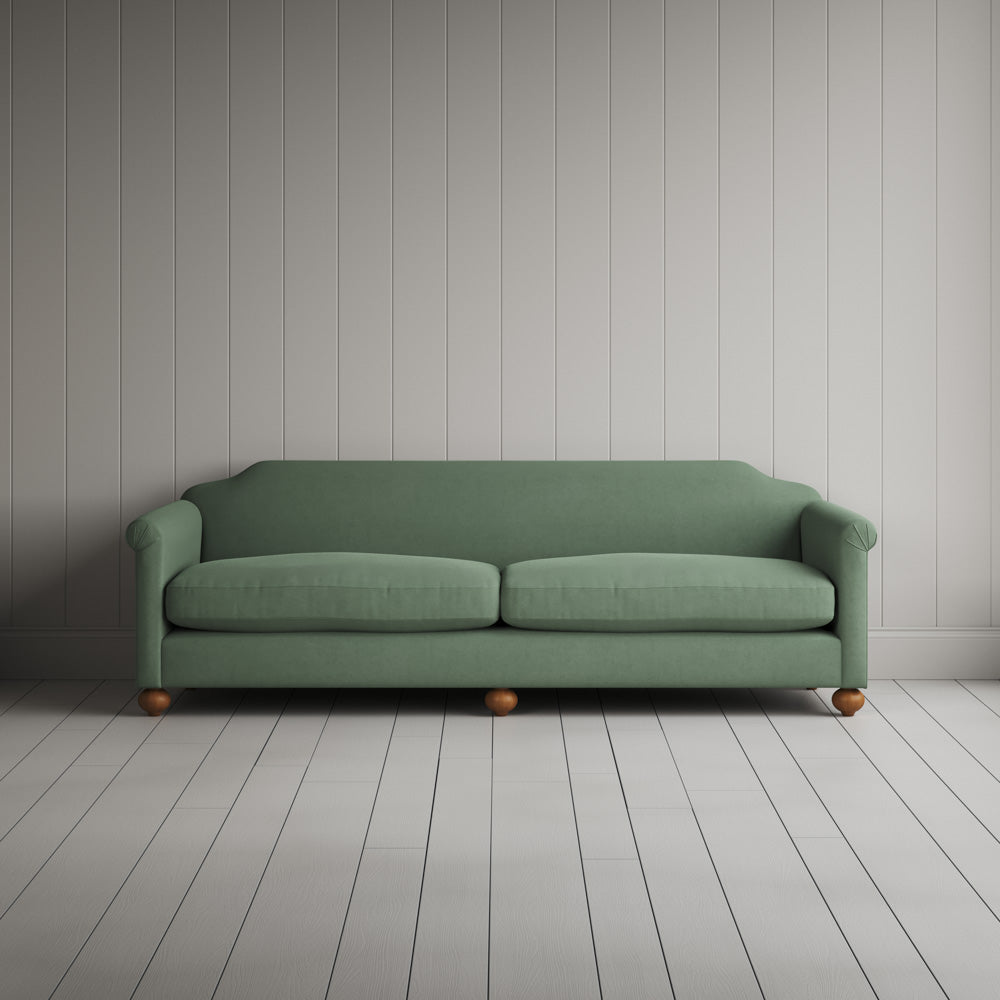  Front View of Dolittle 4 seater Sofa in Laidback Linen Moss 