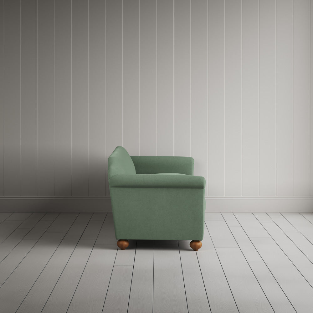 Side Profile of Dolittle 4 seater Sofa in Laidback Linen Moss