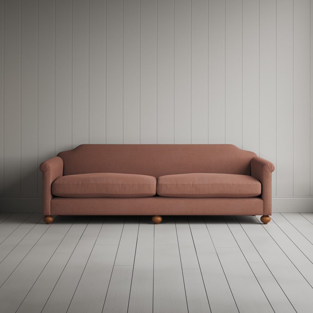  Front View of Dolittle 4 seater Sofa in Laidback Linen Roseberry 
