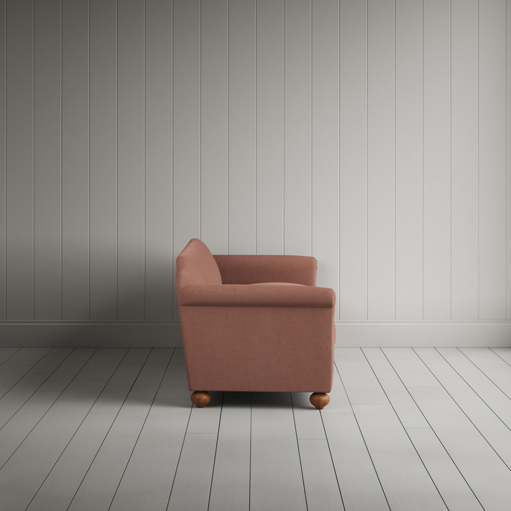 Side Profile of Dolittle 4 seater Sofa in Laidback Linen Roseberry