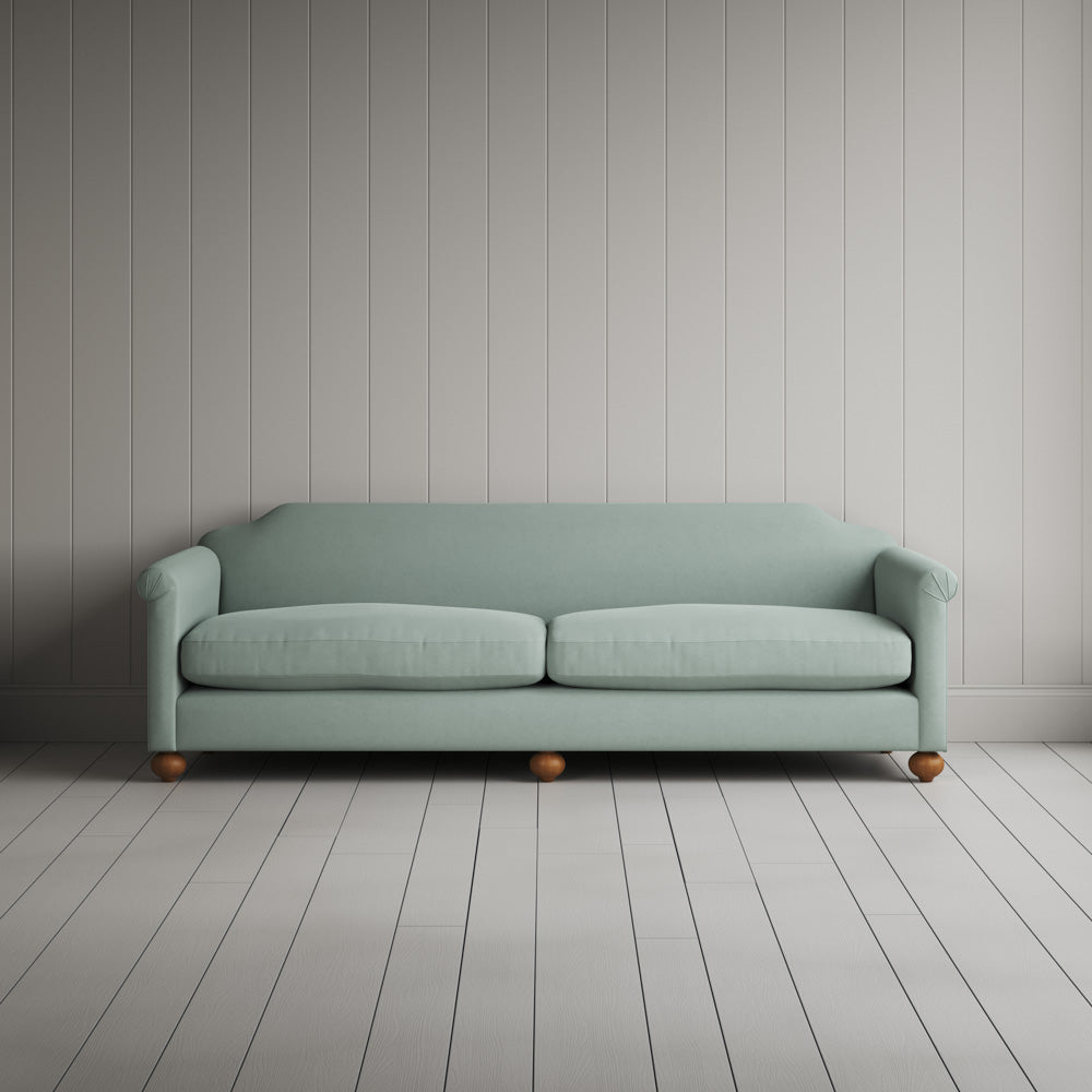  Front View of Dolittle 4 seater Sofa in Laidback Linen Sky 