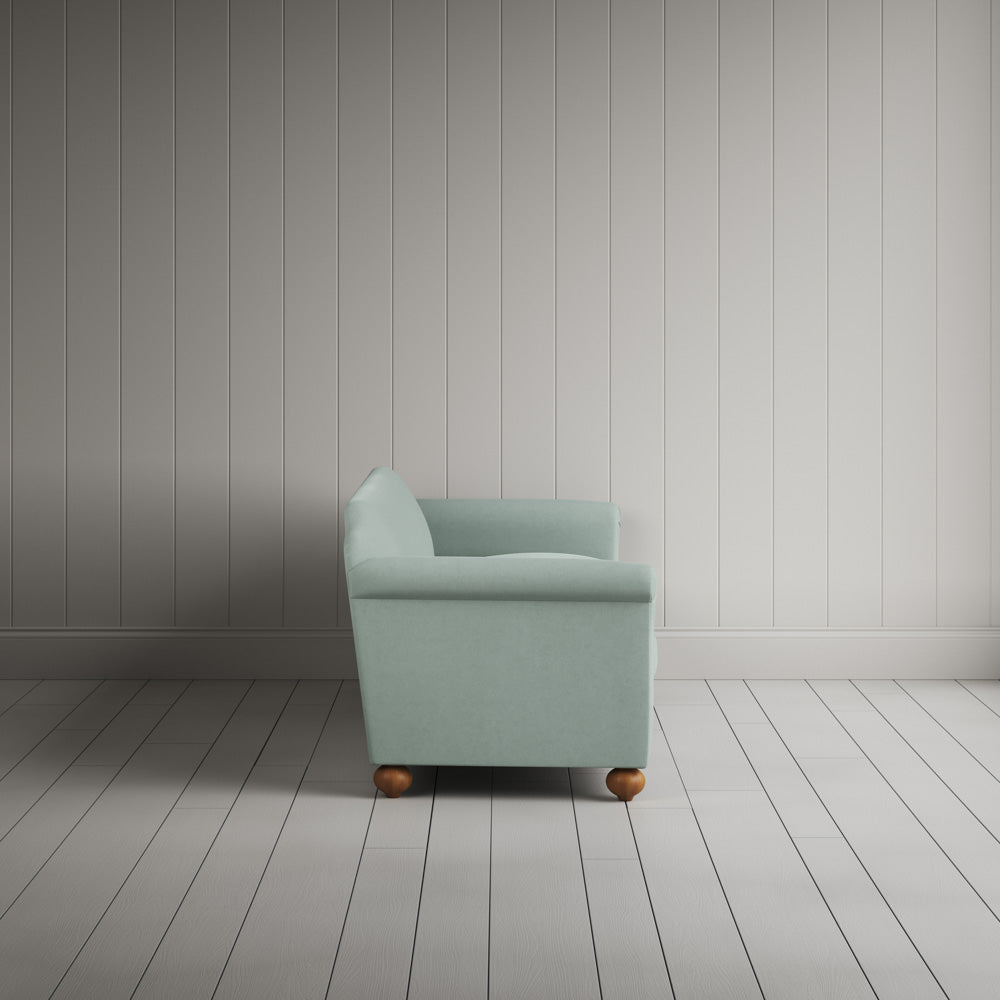 Side Profile of Dolittle 4 seater Sofa in Laidback Linen Sky