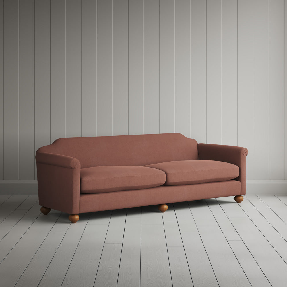  Dolittle 4 seater Sofa in Laidback Linen Sweet Briar 