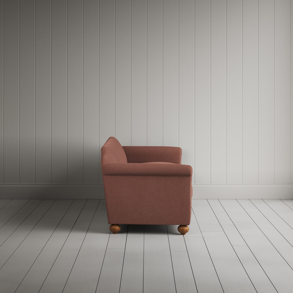  Side Profile of Dolittle 4 seater Sofa in Laidback Linen Sweet Briar 