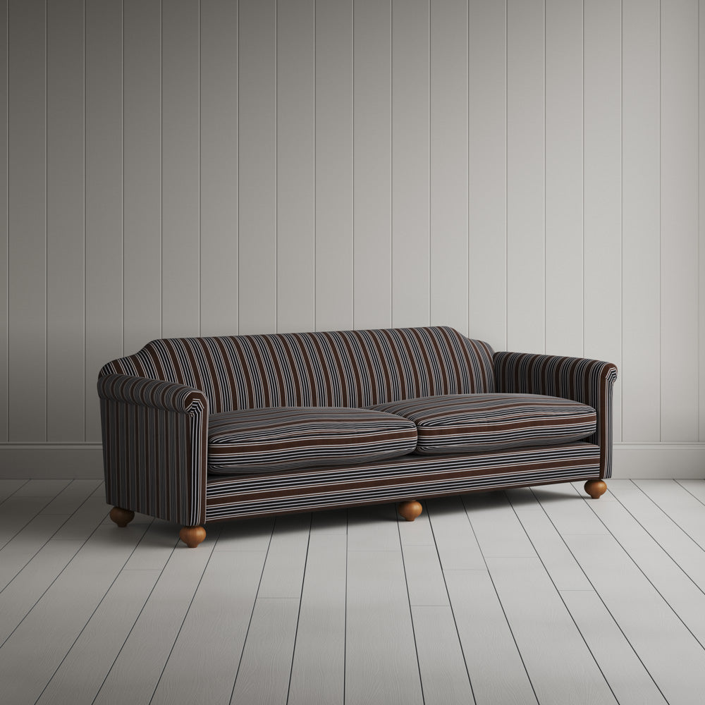  Dolittle 4 Seater Sofa in Regatta Cotton, Charcoal 