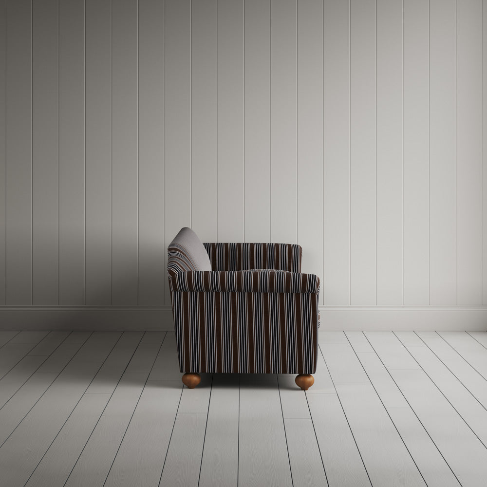  Side Profile of Dolittle 4 Seater Sofa in Regatta Cotton, Charcoal 