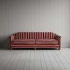 Front Profile of Dolittle 4 Seater Sofa in Regatta Cotton, Flame