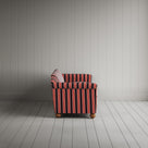 Side Profile of Dolittle 4 Seater Sofa in Regatta Cotton, Flame