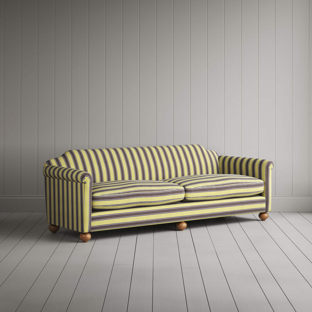  Dolittle 4 Seater Sofa in Regatta Cotton, Custard 