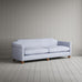 image of Dolittle 4 Seater Sofa in Ticking Cotton, Aqua Brown