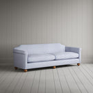 Dolittle 4 Seater Sofa in Ticking Cotton, Aqua Brown