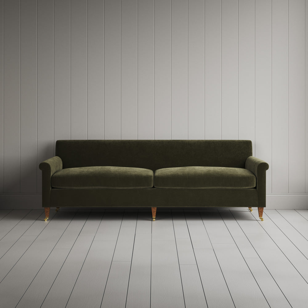 Made in UK, large 4 seater sofa in Classic Corduroy Caper