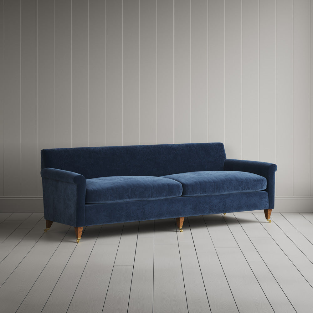  Large 4 seater sofa in Classic Corduroy Dark Blue - NiX 