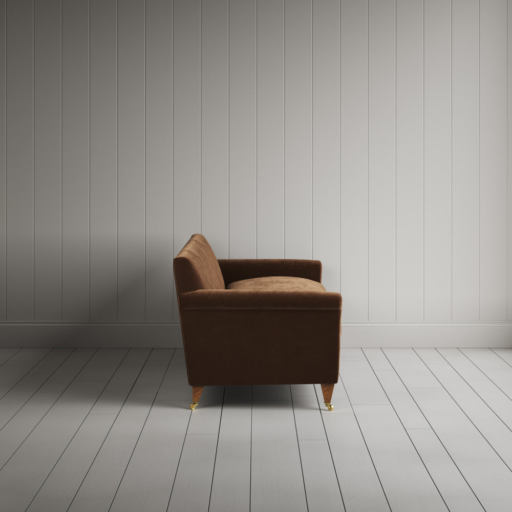 Side View of Large 4 seater sofa in Classic Corduroy Tobacco