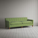 Idler 4 Seater Sofa in Colonnade Cotton, Green and Wine