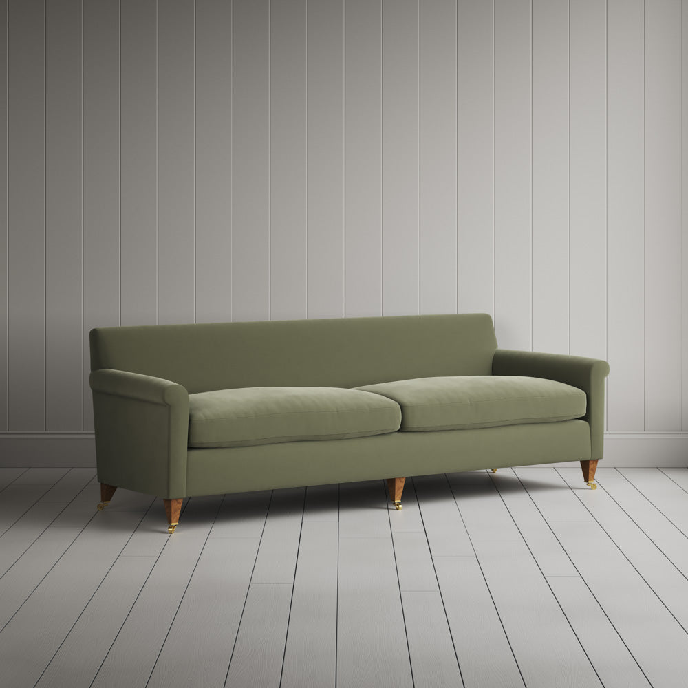  Idler 4 seater sofa in Intelligent Velvet Green Tea 