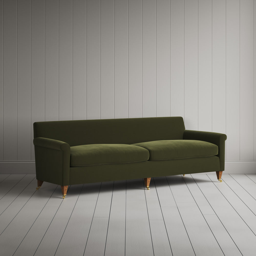 Idler 4 seater sofa in Intelligent Velvet Juniper