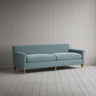 Idler 4 seater sofa in Intelligent Velvet Mineral angled view - Nicola Harding Interiors