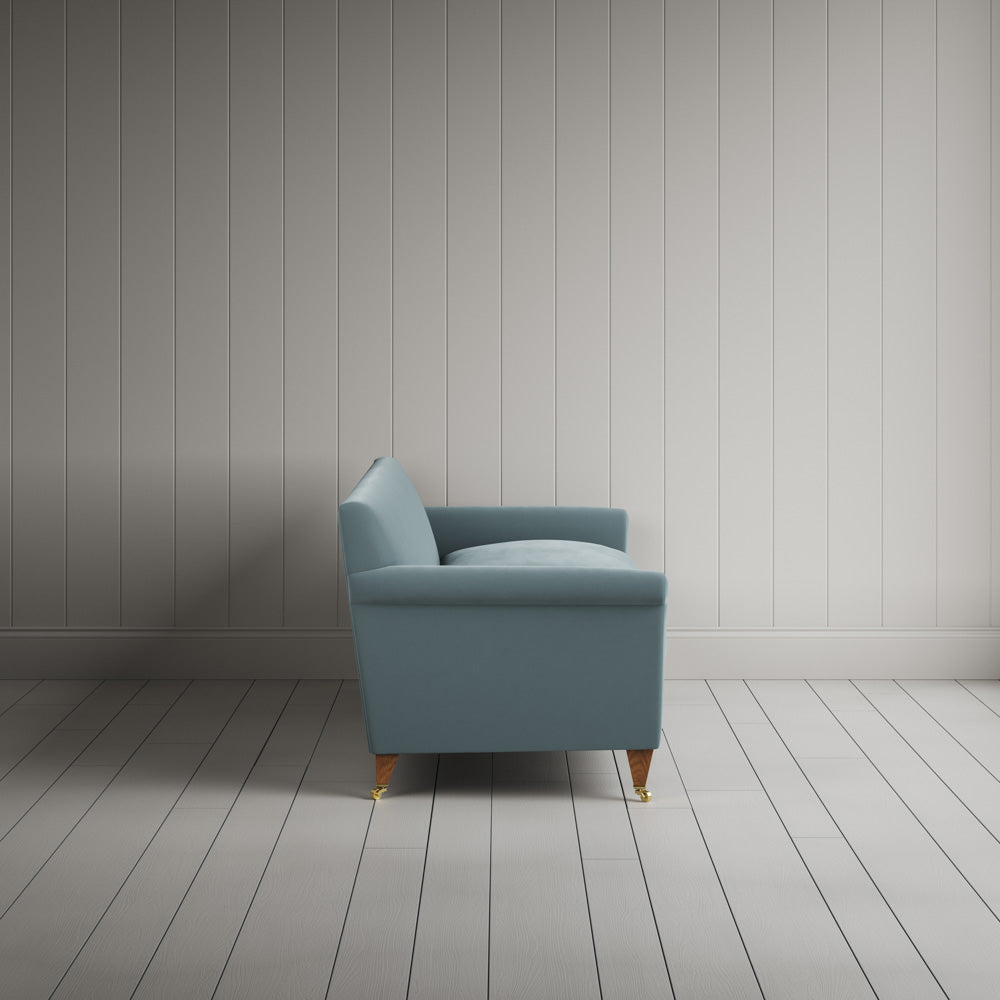 Idler 4 seater sofa in Intelligent Velvet Mineral side profile