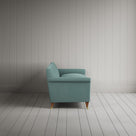 Side profile of Idler 4 seater sofa in Laidback Linen Cerulean