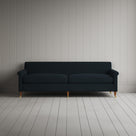 Front view of Idler 4 seater sofa in Laidback Linen Midnight
