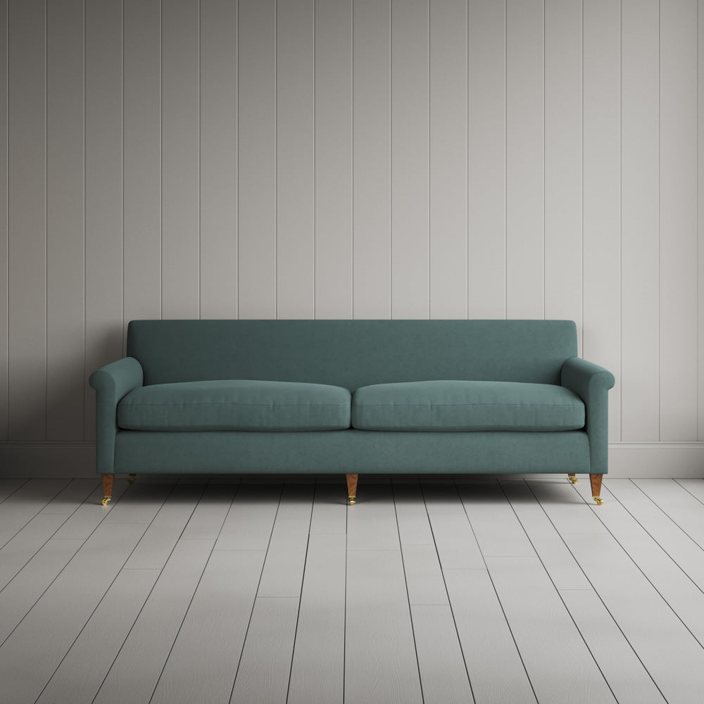  Front view of Idler 4 seater sofa in Laidback Linen Mineral
 