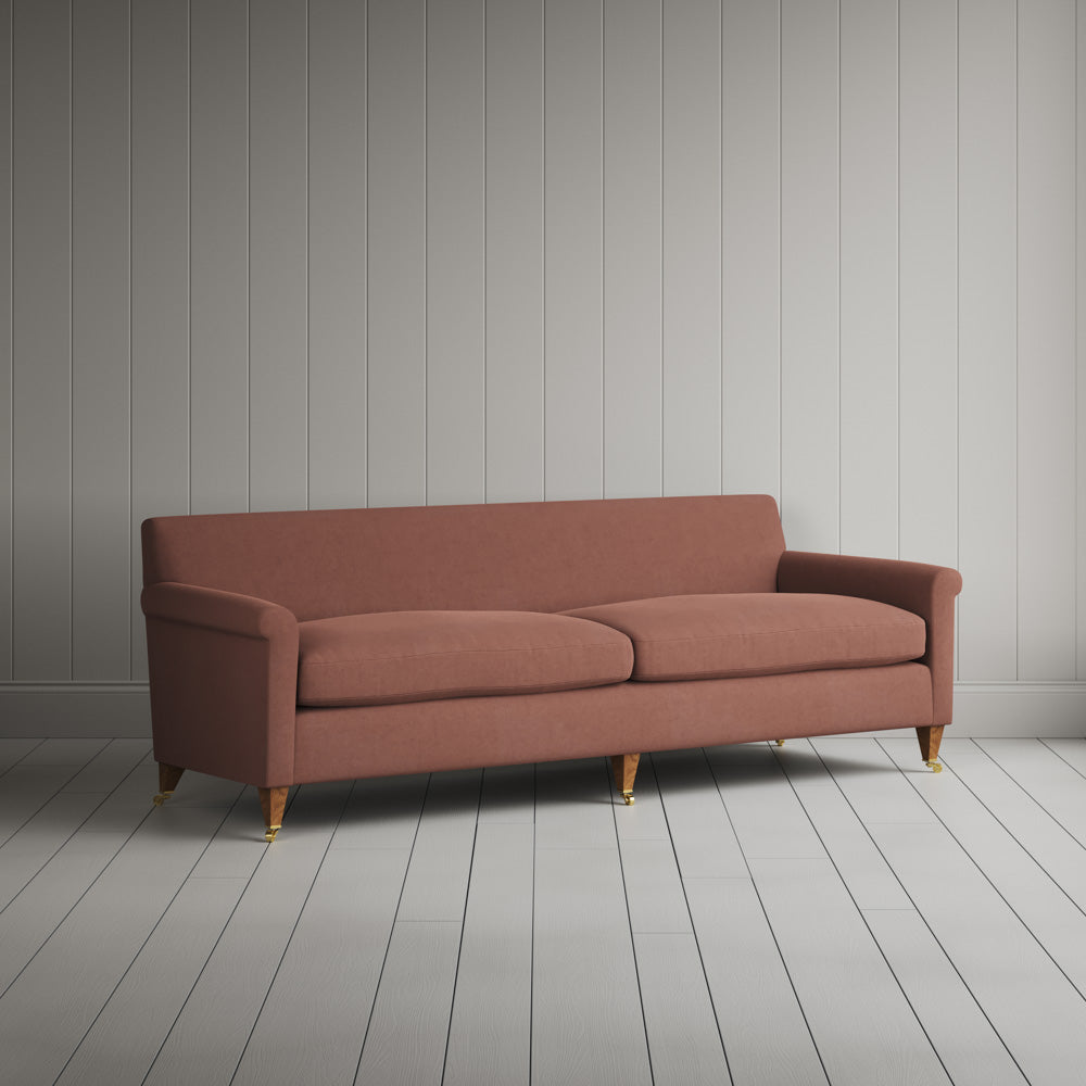 Idler 4 seater sofa in Laidback Linen Sweet Briar