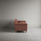 Side view of Idler 4 seater sofa in Laidback Linen Sweet Briar