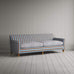 image of Idler 4 Seater Sofa in Regatta Blue Frame and Ticking Blue Brown Seat