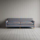 Front view of Idler 4 Seater Sofa in Regatta Cotton, Blue