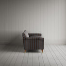 Side profile of Idler 4 Seater Sofa in Regatta Cotton, Charcoal