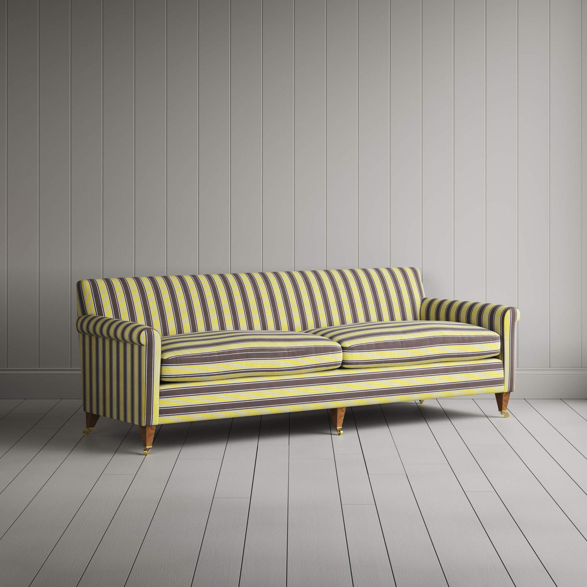 Idler 4 Seater Sofa in Regatta Cotton, Custard