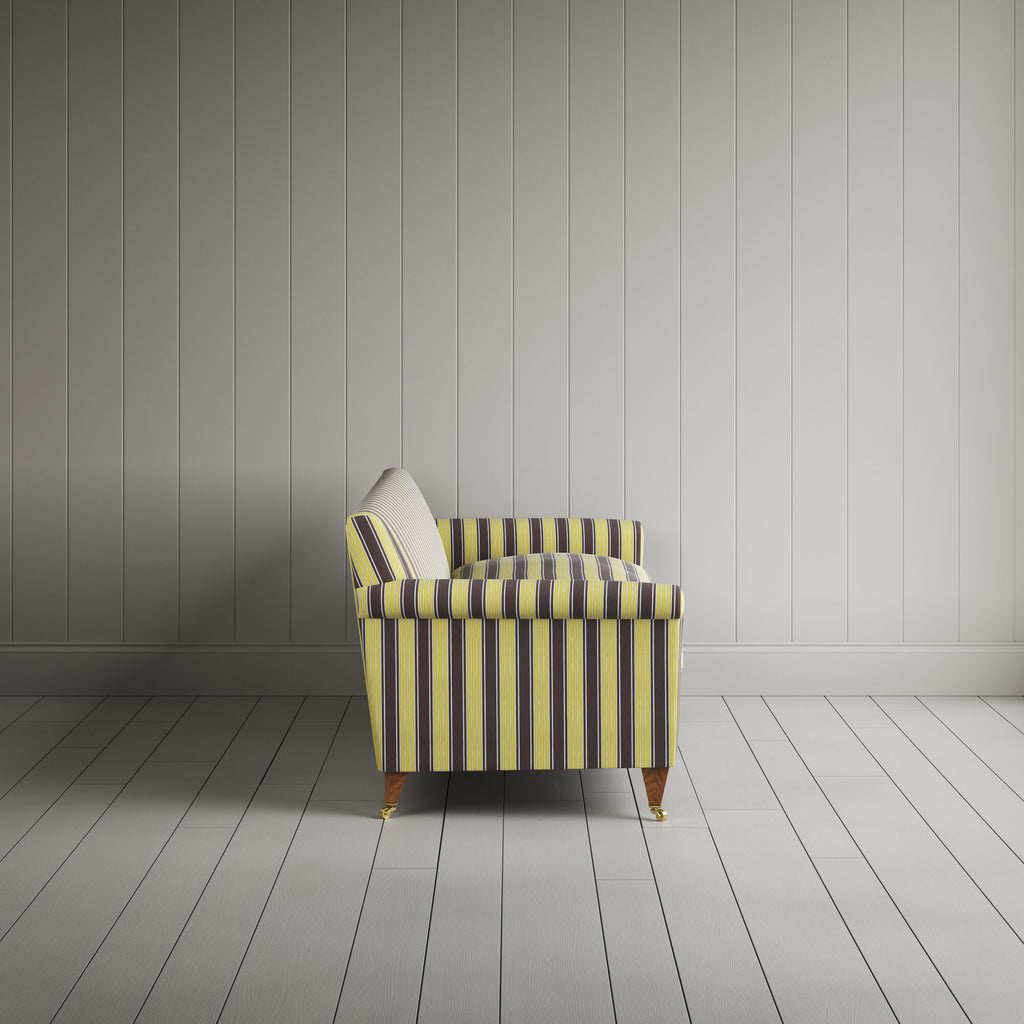  Side View of Idler 4 Seater Sofa in Regatta Cotton, Custard 