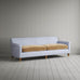 image of Idler 4 Seater Sofa in Ticking Aqua Brown Frame and Classic Corduroy Stone Beige Seat