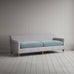 image of Idler 4 Seater Sofa in Ticking Blue Brown Frame and Intelligent Velvet Mineral Seat