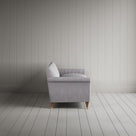 Side profile of the striped Idler sofa by Nicola Harding