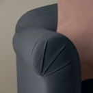 Dolittle Big Love Seat midnight linen armrest detail shot by NiX.