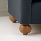 Dolittle Big Love Seat solid timber frame foot detail shot by NiX.