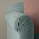 Dolittle Big Love Seat mineral linen armrest detail shot by NiX.