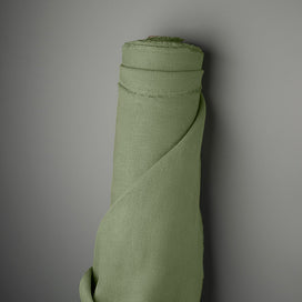 Laidback Linen in Moss, fabric roll